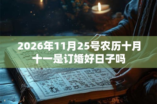 2026年11月25号农历十月十一是订婚好日子吗