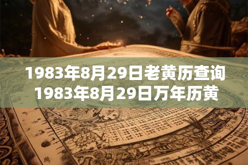 1983年8月29日老黄历查询 1983年8月29日万年历黄道吉日