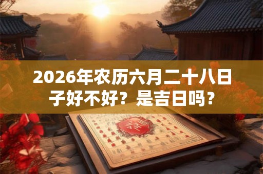 2026年农历六月二十八日子好不好？是吉日吗？