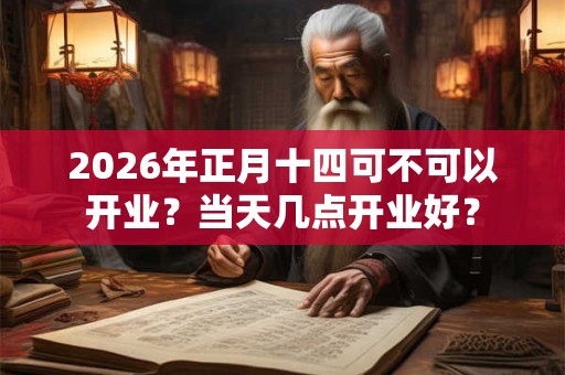 2026年正月十四可不可以开业？当天几点开业好？