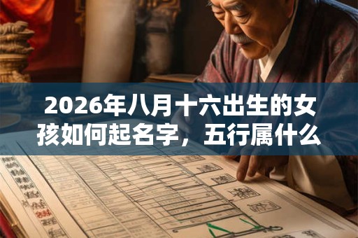 2026年八月十六出生的女孩如何起名字，五行属什么