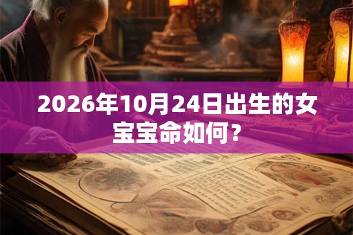 2026年10月24日出生的女宝宝命如何? 2026年10月24日出生的女宝宝命如何?