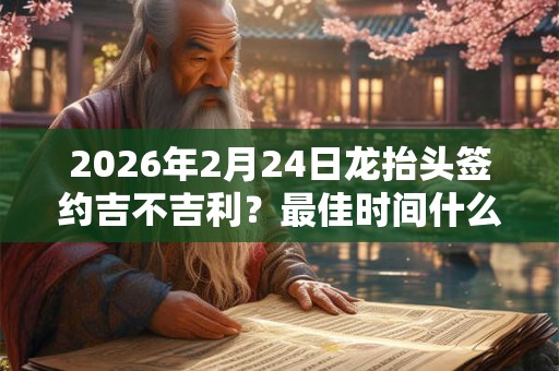 2026年2月24日龙抬头签约吉不吉利?最佳时间什么时候? 2026年2月24日龙抬头签约吉不吉利?最佳时间什么时候?