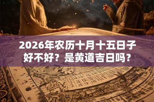 2026年农历十月十五日子好不好?是黄道吉日吗? 2026年农历十月十五日子好不好?是黄道吉日吗?