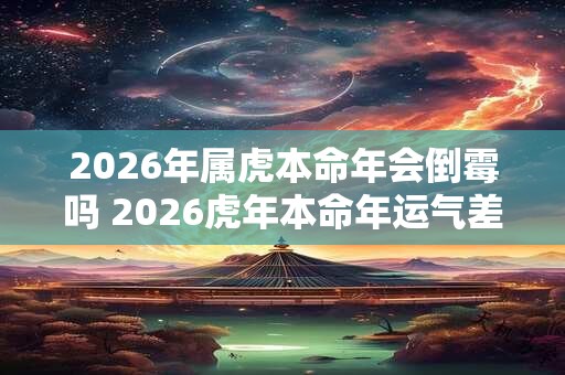 2026年属虎本命年会倒霉吗 2026虎年本命年运气差怎么办