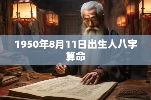 1950年8月11日出生人八字算命 1950年8月11日出生人八字算命