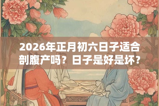 2026年正月初六日子适合剖腹产吗？日子是好是坏？