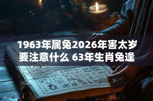 1963年属兔2026年害太岁要注意什么 63年生肖兔逢龙年运气如何 1963年属兔2026年害太岁要注意什么 63年生肖兔逢龙年运气如何