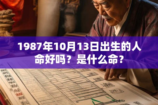 1987年10月13日出生的人命好吗?是什么命? 1987年10月13日出生的人命好吗?是什么命?