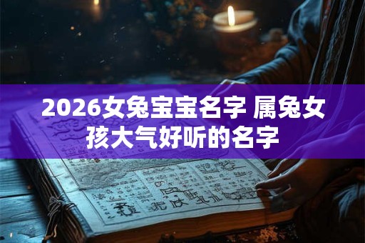 2026女兔宝宝名字 属兔女孩大气好听的名字