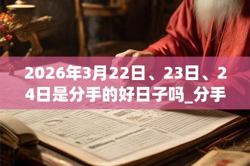 2026年3月22日、23日、24日是分手的好日子吗_分手可以吗 2026年3月22日、23日、24日是分手的好日子吗_分手可以吗