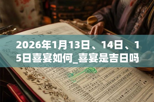 2026年1月13日、14日、15日喜宴如何_喜宴是吉日吗 2026年1月13日、14日、15日喜宴如何_喜宴是吉日吗
