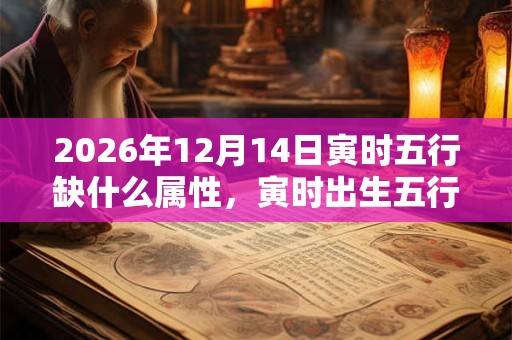 2026年12月14日寅时五行缺什么属性,寅时出生五行缺什么 2026年12月14日寅时五行缺什么属性,寅时出生五行缺什么