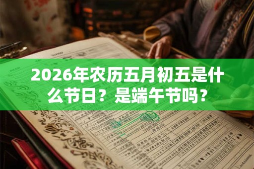 2026年农历五月初五是什么节日?是端午节吗? 2026年农历五月初五是什么节日?是端午节吗?