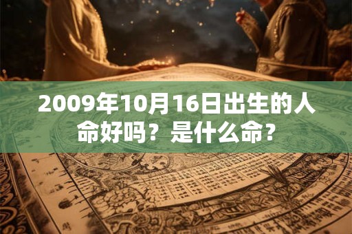 2009年10月16日出生的人命好吗?是什么命? 2009年10月16日出生的人命好吗?是什么命?
