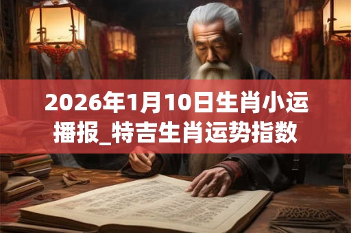 2026年1月10日生肖小运播报_特吉生肖运势指数