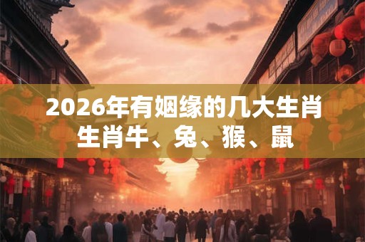 2026年有姻缘的几大生肖 生肖牛、兔、猴、鼠