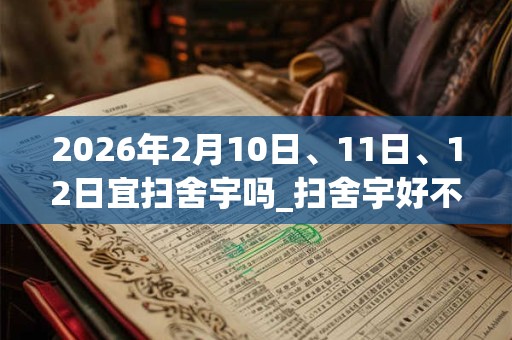 2026年2月10日、11日、12日宜扫舍宇吗_扫舍宇好不好
