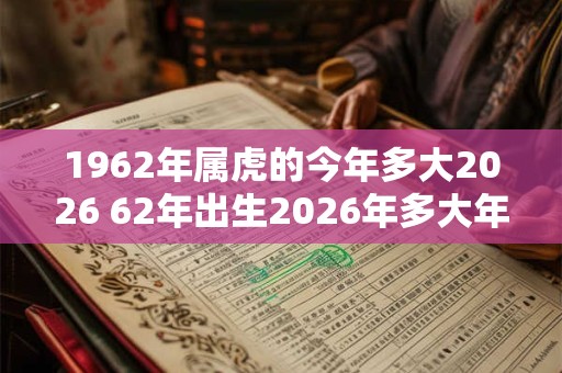1962年属虎的今年多大2026 62年出生2026年多大年龄
