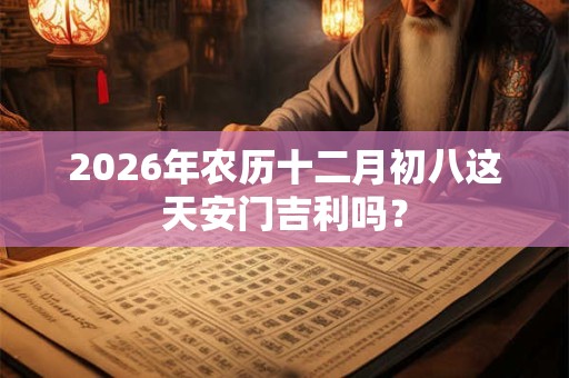 2026年农历十二月初八这天安门吉利吗? 2026年农历十二月初八这天安门吉利吗?