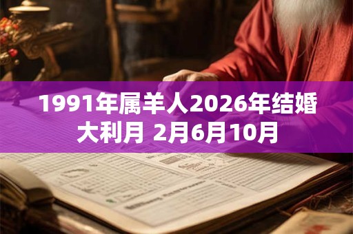 1991年属羊人2026年结婚大利月 2月6月10月
