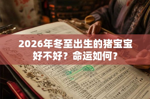 2026年冬至出生的猪宝宝好不好？命运如何？