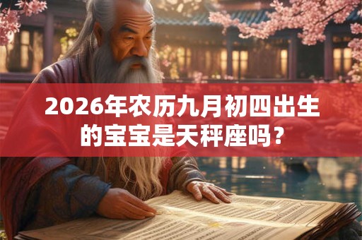 2026年农历九月初四出生的宝宝是天秤座吗？