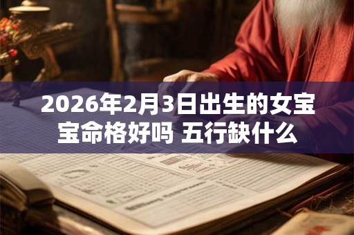 2026年2月3日出生的女宝宝命格好吗 五行缺什么