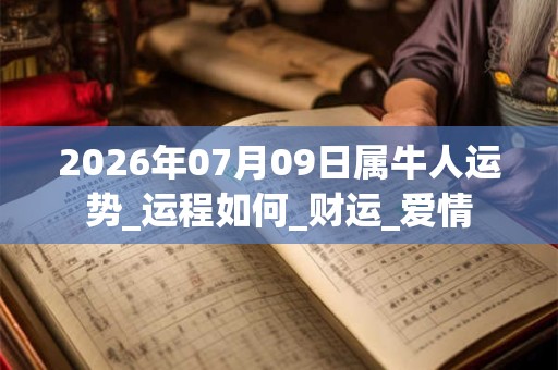 2026年07月09日属牛人运势_运程如何_财运_爱情