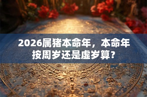 2026属猪本命年，本命年按周岁还是虚岁算？