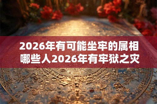 2026年有可能坐牢的属相 哪些人2026年有牢狱之灾
