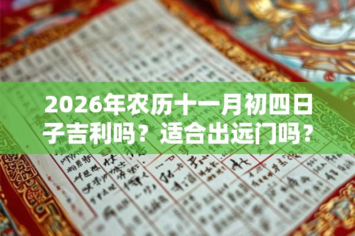 2026年农历十一月初四日子吉利吗？适合出远门吗？
