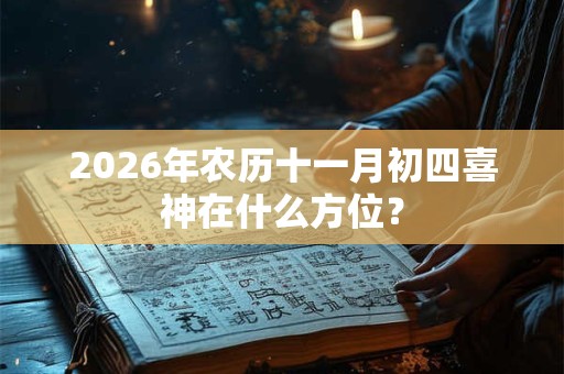 2026年农历十一月初四喜神在什么方位? 2026年农历十一月初四喜神在什么方位?