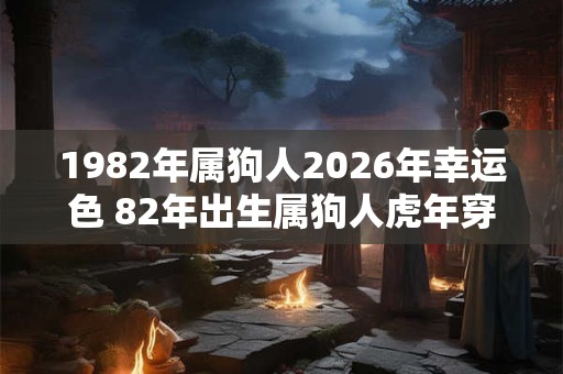 1982年属狗人2026年幸运色 82年出生属狗人虎年穿什么颜色衣服好