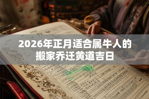 2026年正月适合属牛人的搬家乔迁黄道吉日 2026年正月适合属牛人的搬家乔迁黄道吉日