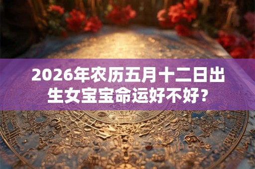 2026年农历五月十二日出生女宝宝命运好不好？