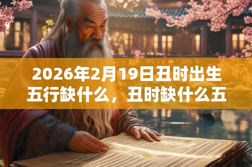 2026年2月19日丑时出生五行缺什么，丑时缺什么五行