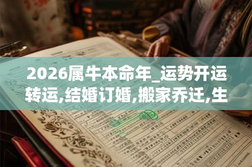 2026属牛本命年_运势开运转运,结婚订婚,搬家乔迁,生孩子