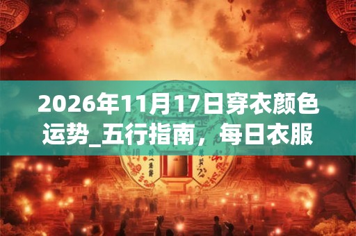 2026年11月17日穿衣颜色运势_五行指南，每日衣服颜色幸运色