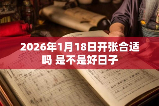 2026年1月18日开张合适吗 是不是好日子