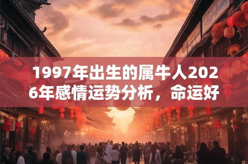 1997年出生的属牛人2026年感情运势分析,命运好吗? 1997年出生的属牛人2026年感情运势分析,命运好吗?
