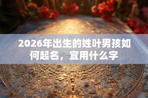 2026年出生的姓叶男孩如何起名,宜用什么字 2026年出生的姓叶男孩如何起名,宜用什么字