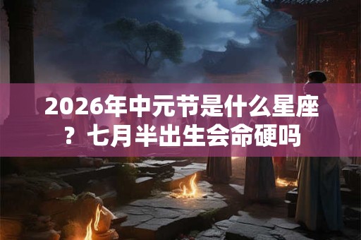 2026年中元节是什么星座?七月半出生会命硬吗 2026年中元节是什么星座?七月半出生会命硬吗
