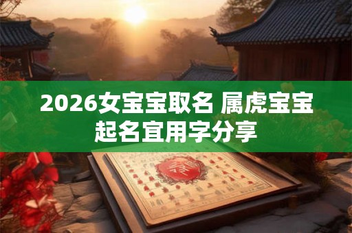 2026女宝宝取名 属虎宝宝起名宜用字分享 2026女宝宝取名 属虎宝宝起名宜用字分享