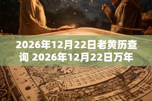 2026年12月22日老黄历查询 2026年12月22日万年历黄道吉日 2026年12月22日老黄历查询 2026年12月22日万年历黄道吉日
