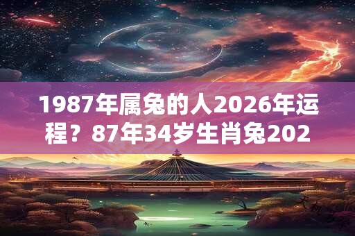 1987年属兔的人2026年运程？87年34岁生肖兔2026年运势