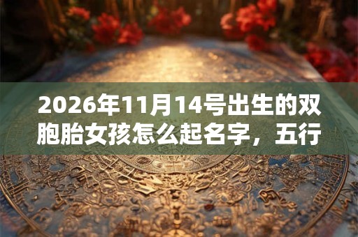 2026年11月14号出生的双胞胎女孩怎么起名字，五行属什么？