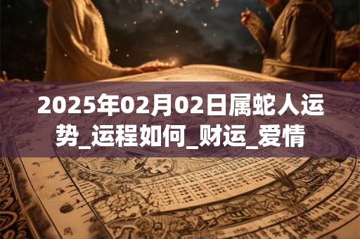 2025年02月02日属蛇人运势_运程如何_财运_爱情