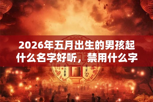 2026年五月出生的男孩起什么名字好听，禁用什么字
