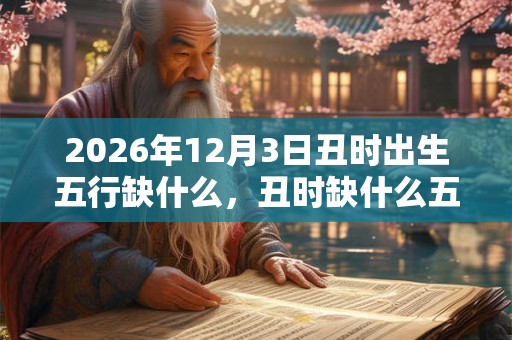 2026年12月3日丑时出生五行缺什么，丑时缺什么五行
